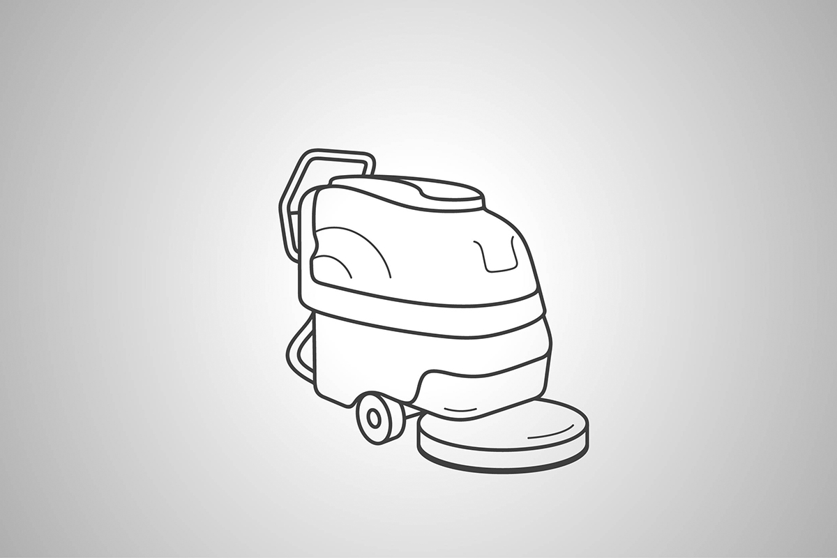 Handgeführte Scheuersaugmaschine zum Mieten