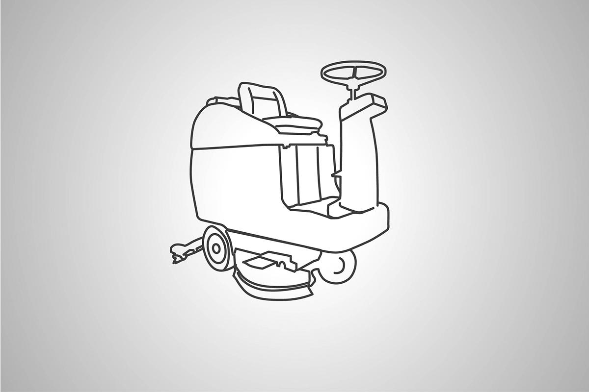 Aufsitz-Scheuersaugmaschine zum Mieten